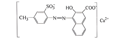顏料紅57:1化學(xué)分子結(jié)構(gòu)圖