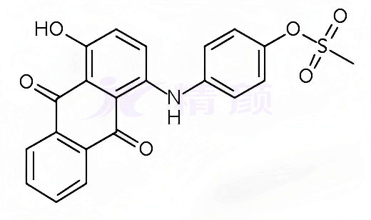 蒽醌染料分散紫57化學分子結構圖