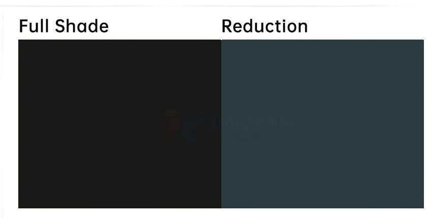 顏料黑28本色與沖淡色色卡