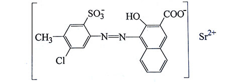 顏料紅48:3化學(xué)結(jié)構(gòu)圖