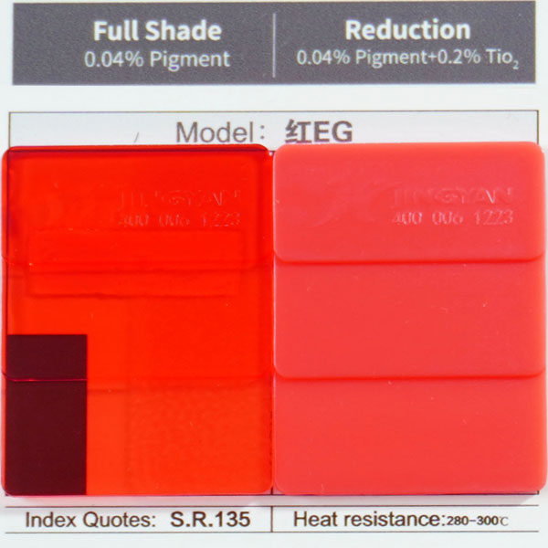 潤巴溶劑紅135塑料染料色卡